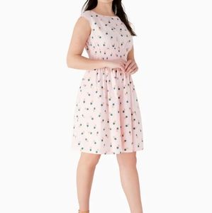 Kate Spade Smocked Pineapple Dress with Pockets